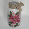 Hand-Painted Christmas Jar - Pink - Image 2